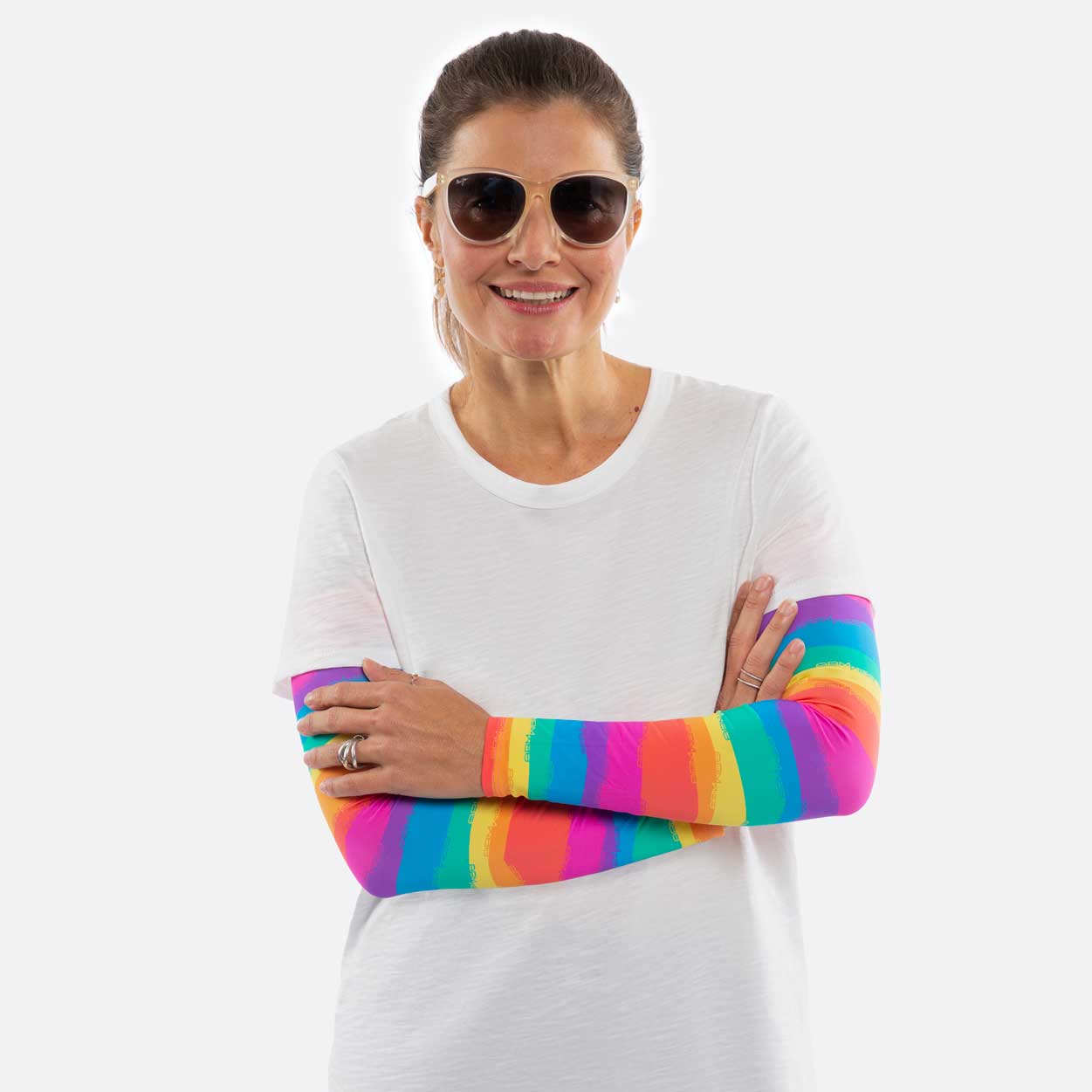 Rainbow Arm Sleeves – Adult - Sun Protection UV Arm Sleeves