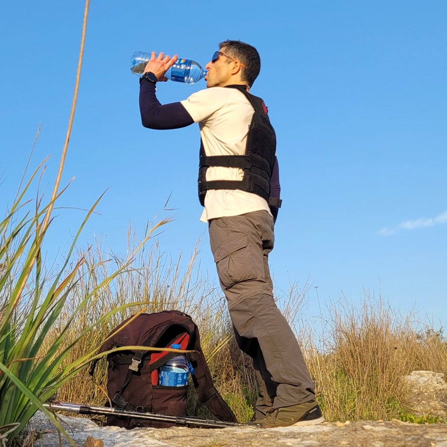 Hiker in Dark Blue UPF 50 + Arm Sleeves - Crazy Arms