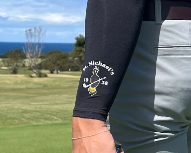 Black Cockatoo Sun Sleeves. Fun on the Fairways