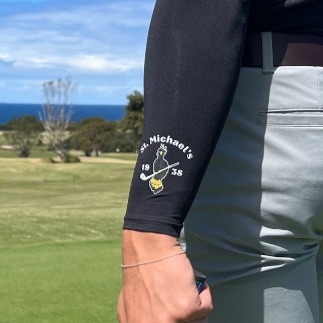 Black Cockatoo Sun Sleeves. Fun on the Fairways