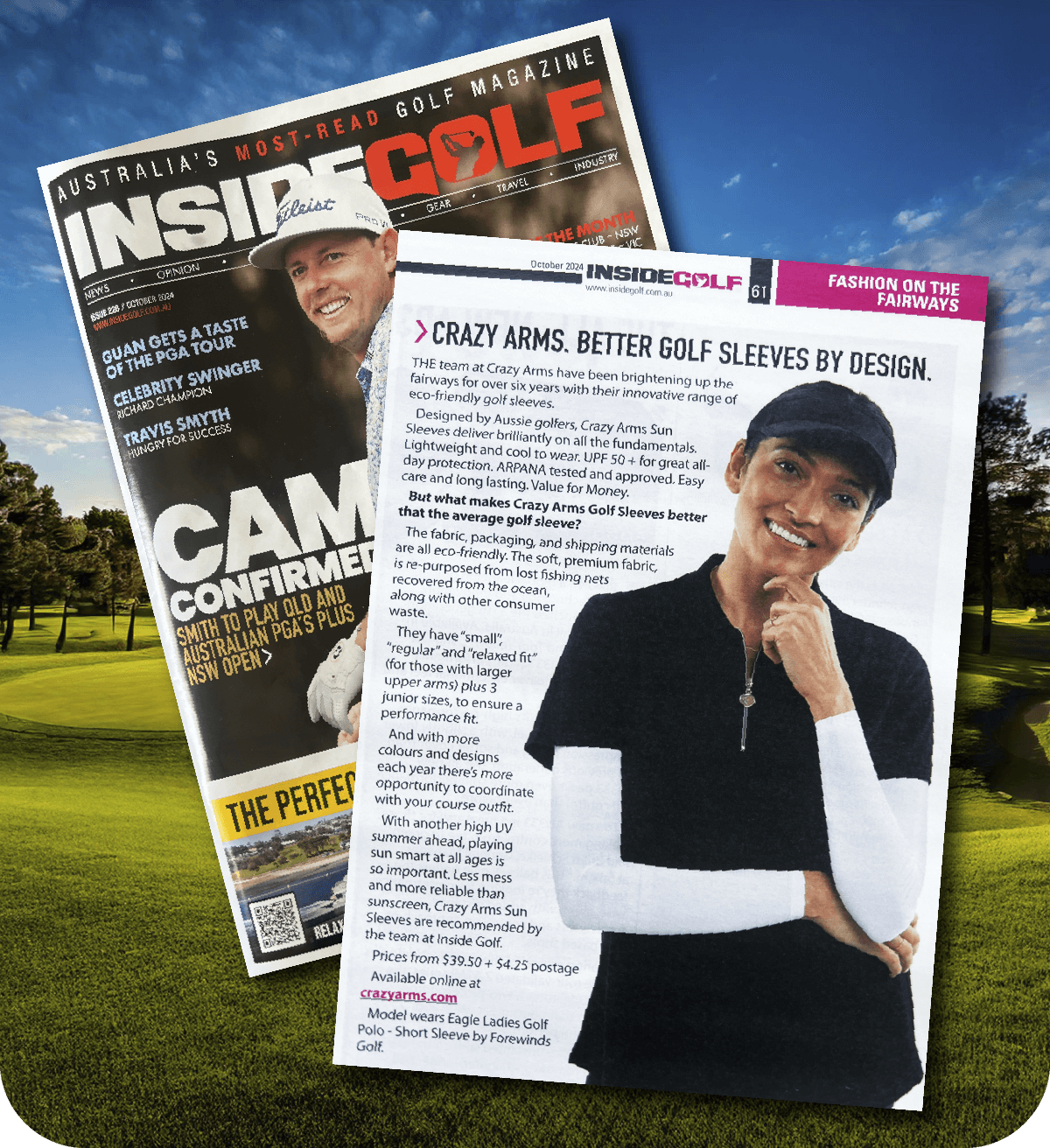Crazy Arms. Better Golf Sleeves By Design