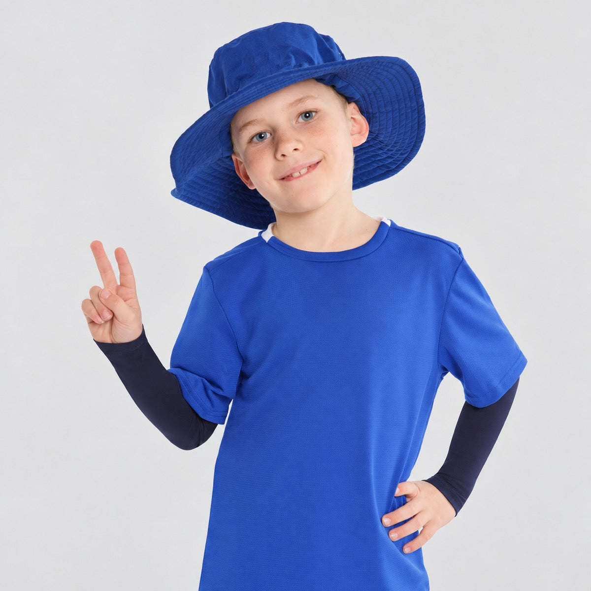 Dark Blue  Kids Arm Sleeves
