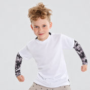 Grey Camo Kids Arm Sleeves
