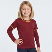 Maroon Kids Arm Sleeves