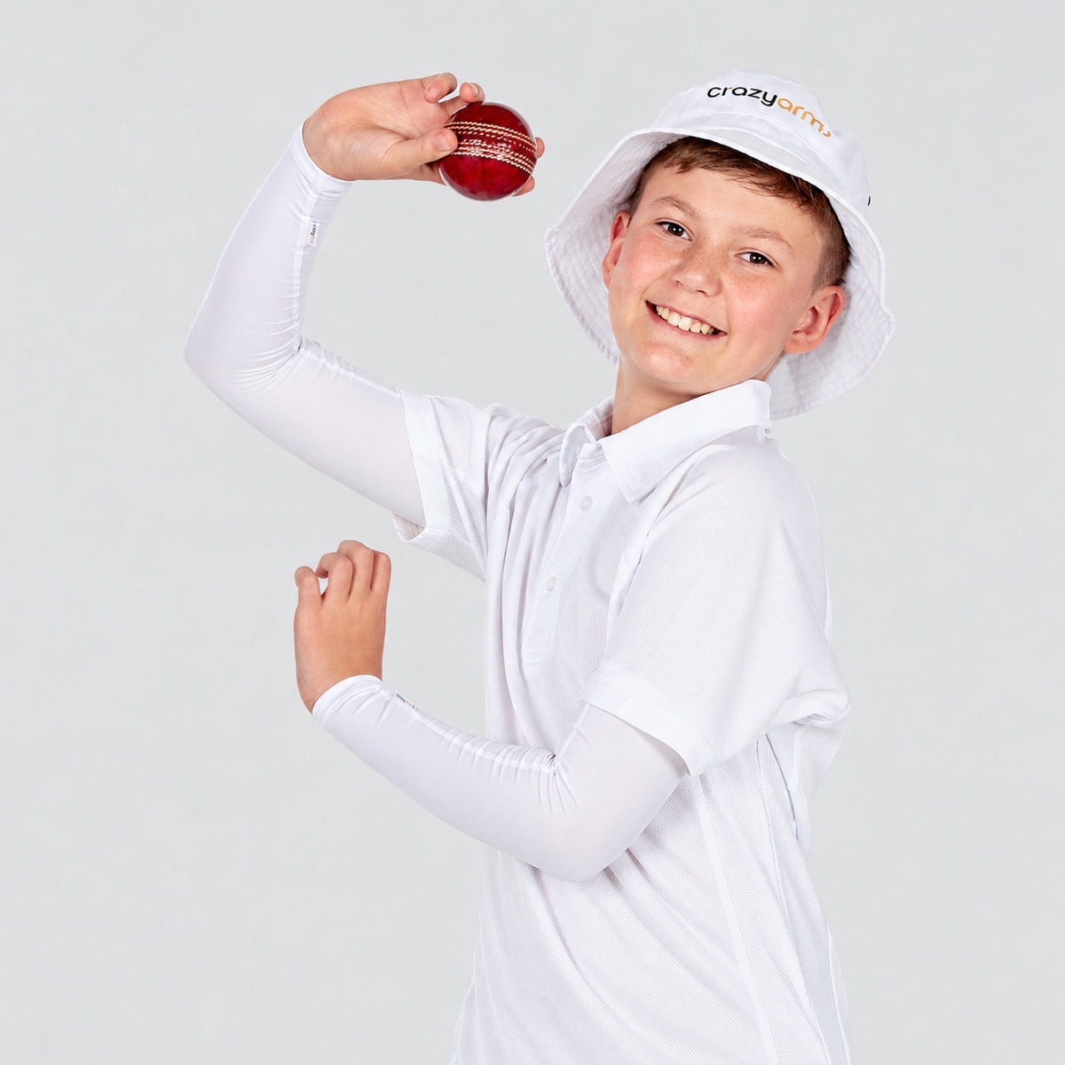 White Kids Arm Sleeves