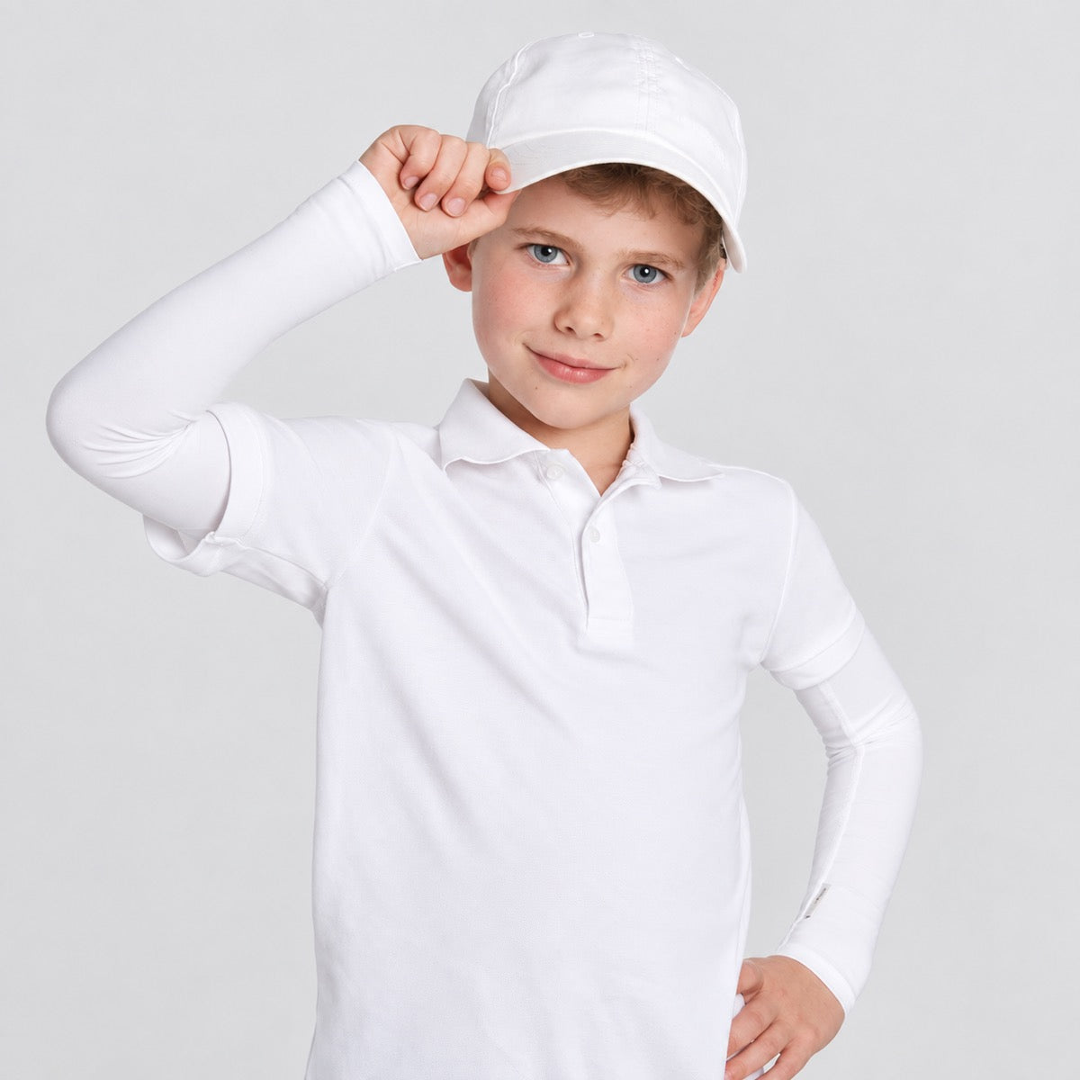 White Kids Arm Sleeves