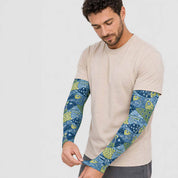 Fishies Sun Sleeves with Thumbhole - Adult