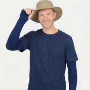 Dark Blue Sleeves with Thumbhole - Adult