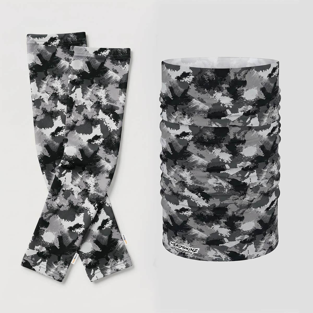 Crazy Arms and Headskinz Bundle - Grey Camo