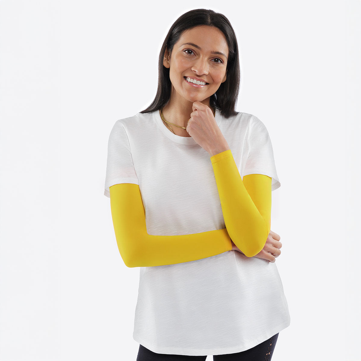 Primrose Yellow Arm Sleeves – Adult