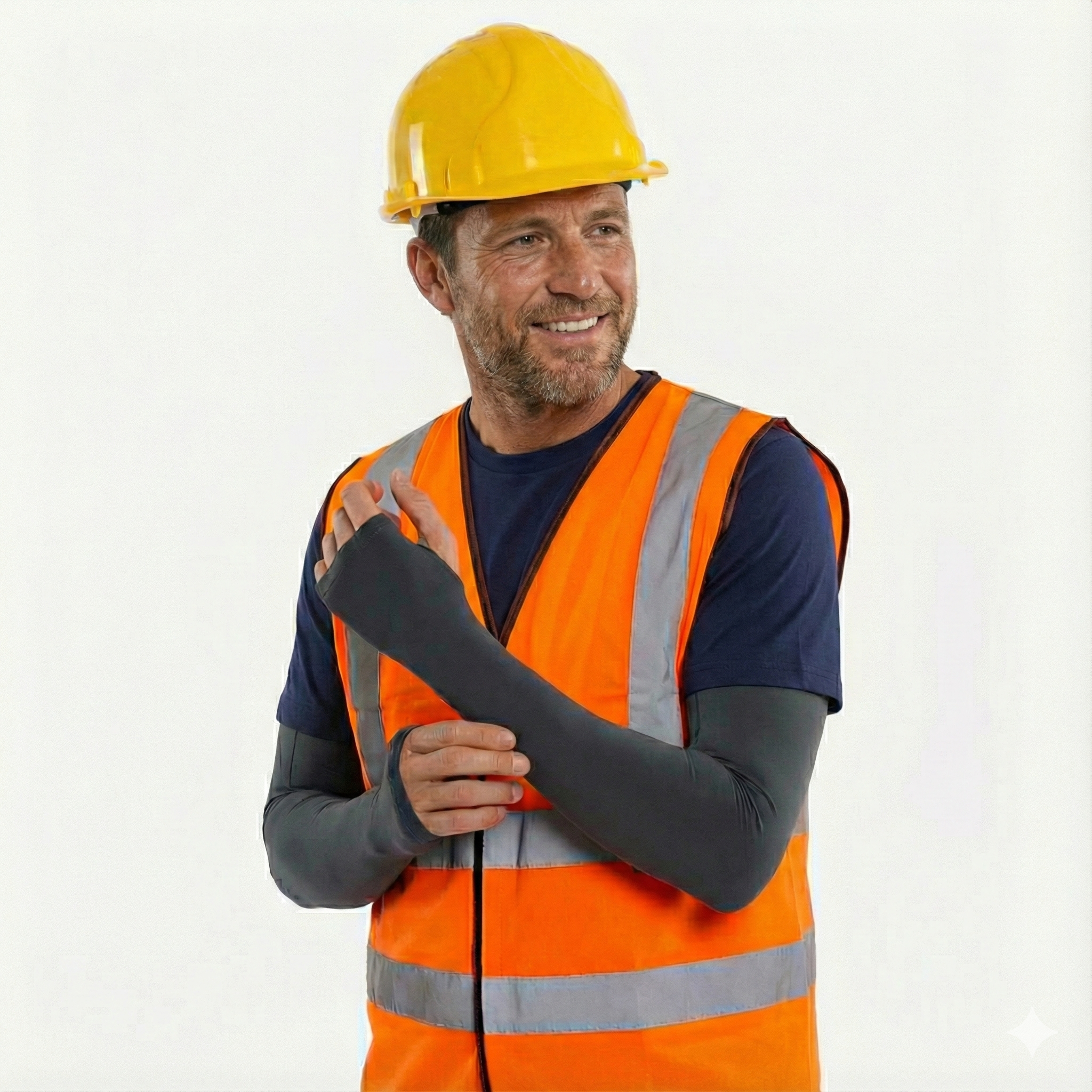 Urban Grey Arms Sleeves with Thumbhole - Adult