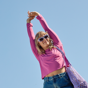 UPF50+ Long Sleeve Tee - Fuchsia