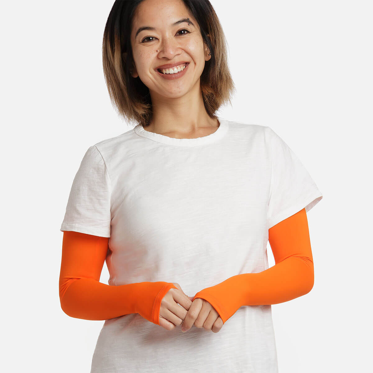 Crazy Orange Arm Sleeves - Adult