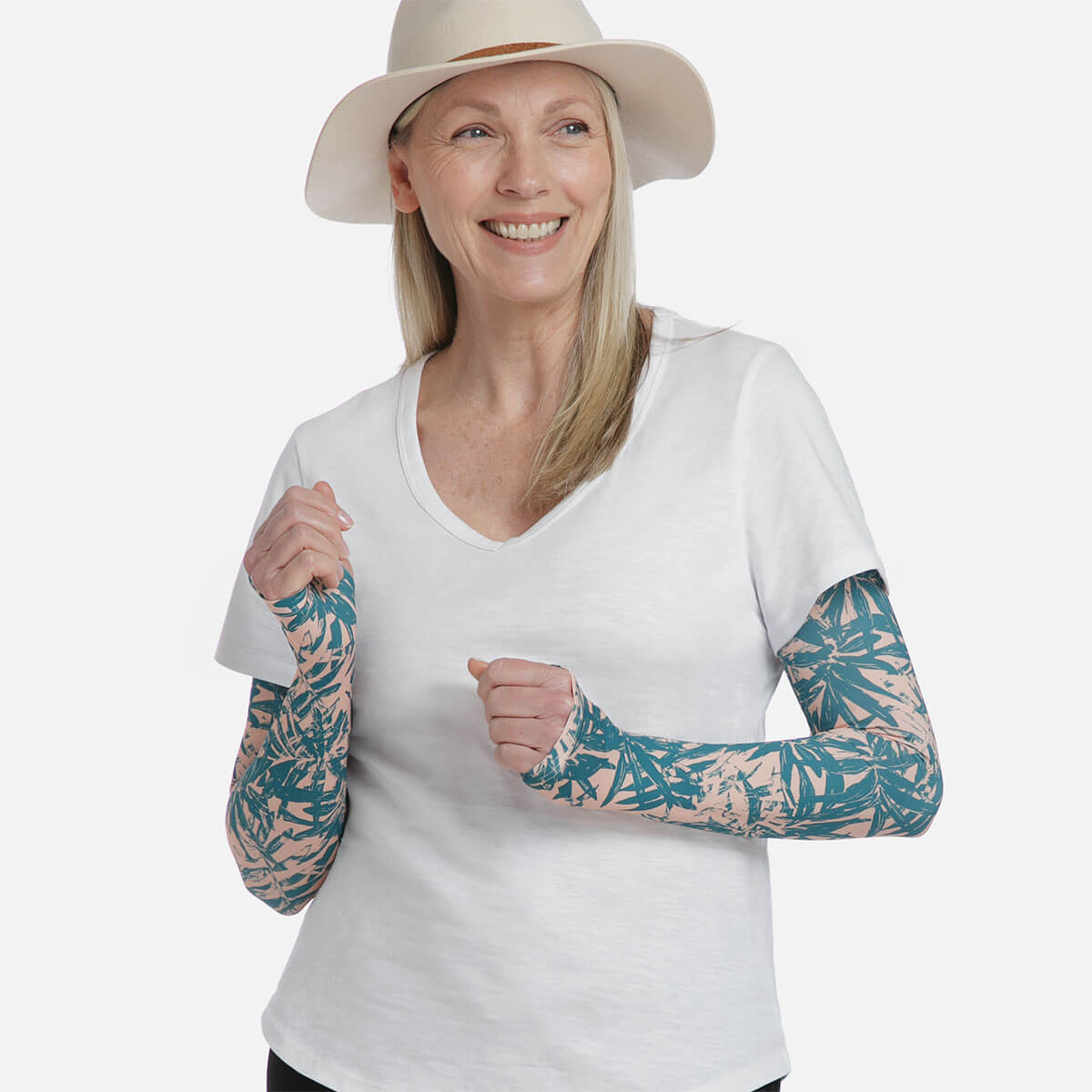 Pacific Palm Arm Sleeves with Thumbhole - Adult