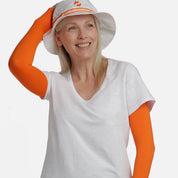 Orange Arm Sleeves with thumbhole