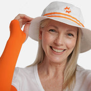 Orange Arm Sleeves with thumbhole