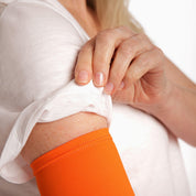 Orange Arm Sleeves with thumbhole