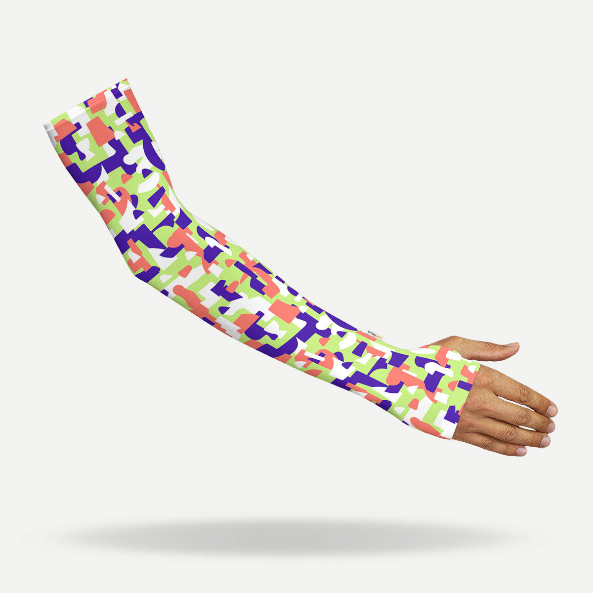 Geo Pattern Arm Sleeves with Thumbhole - Adult