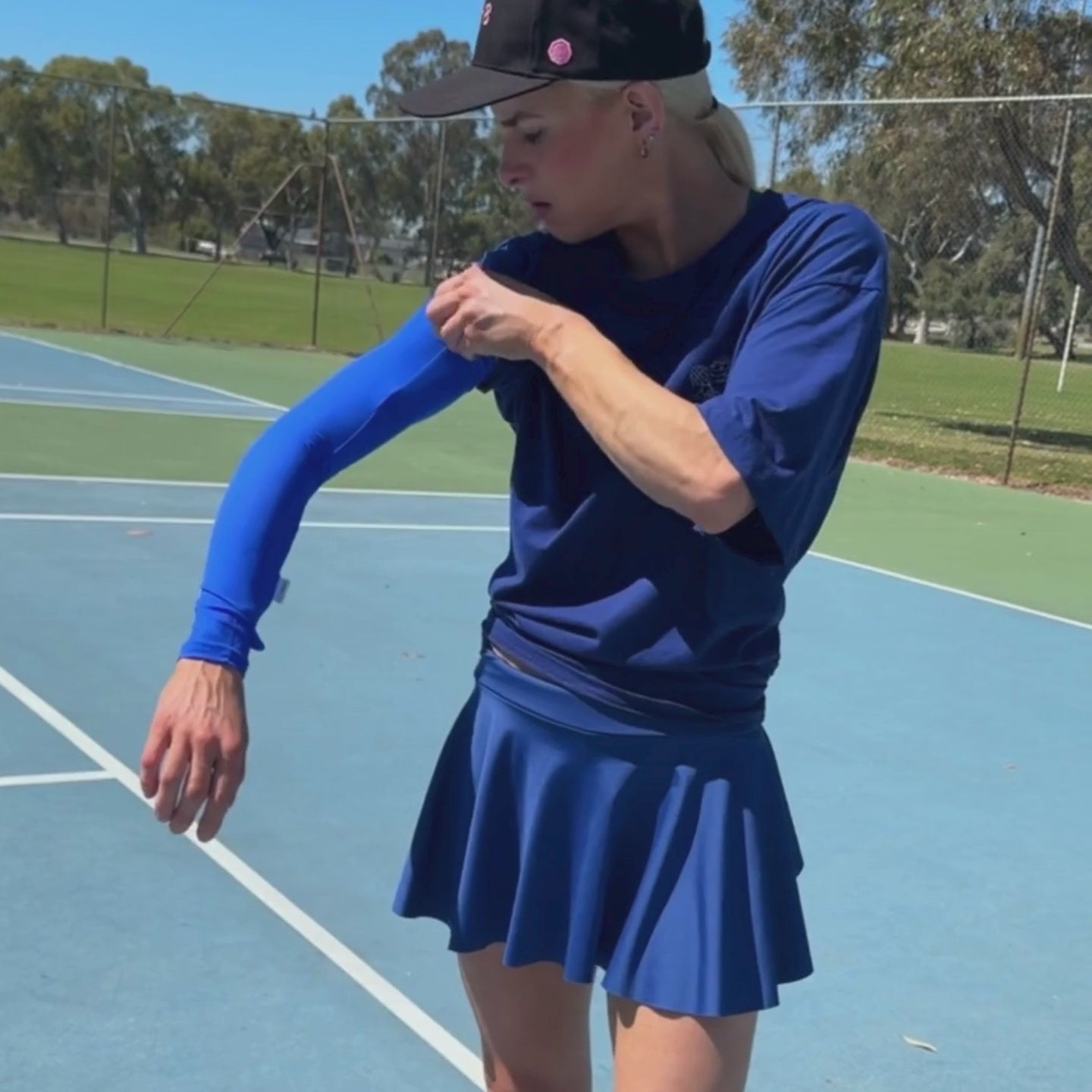 Mid-Blue Arm Sleeves - Adult