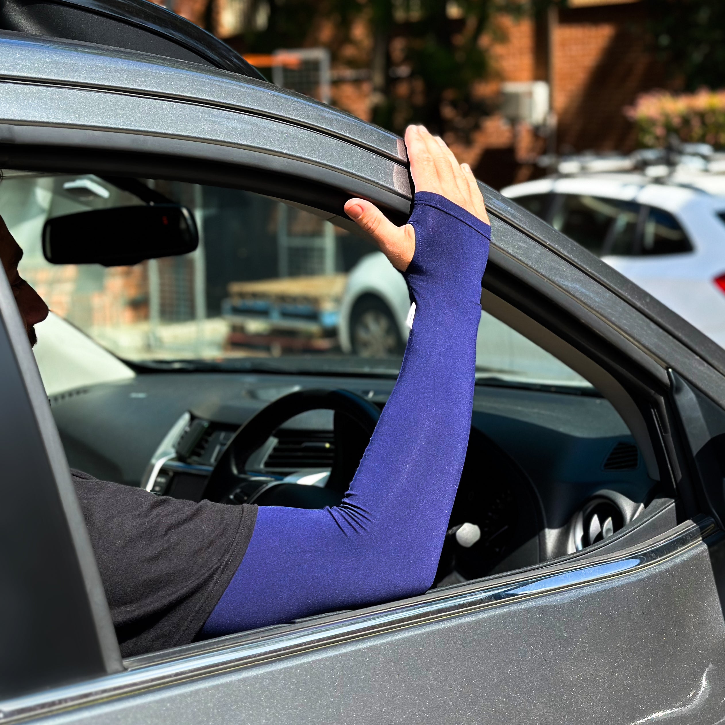 UPF 50+ Driving Sleeve - Blue Adult