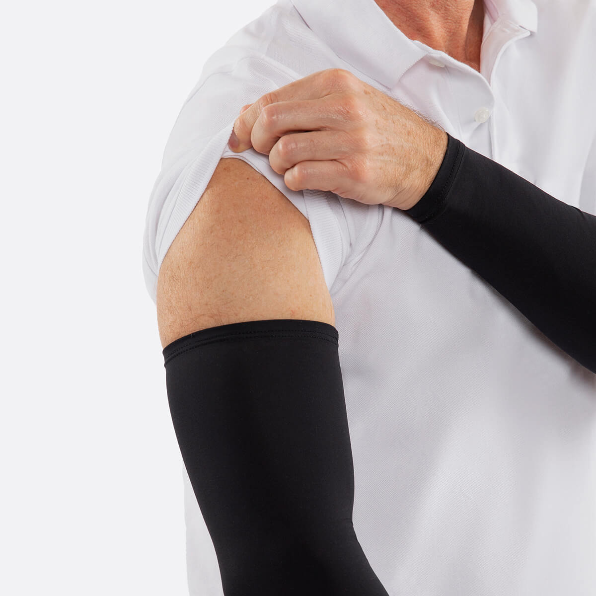 black arm sleeves men