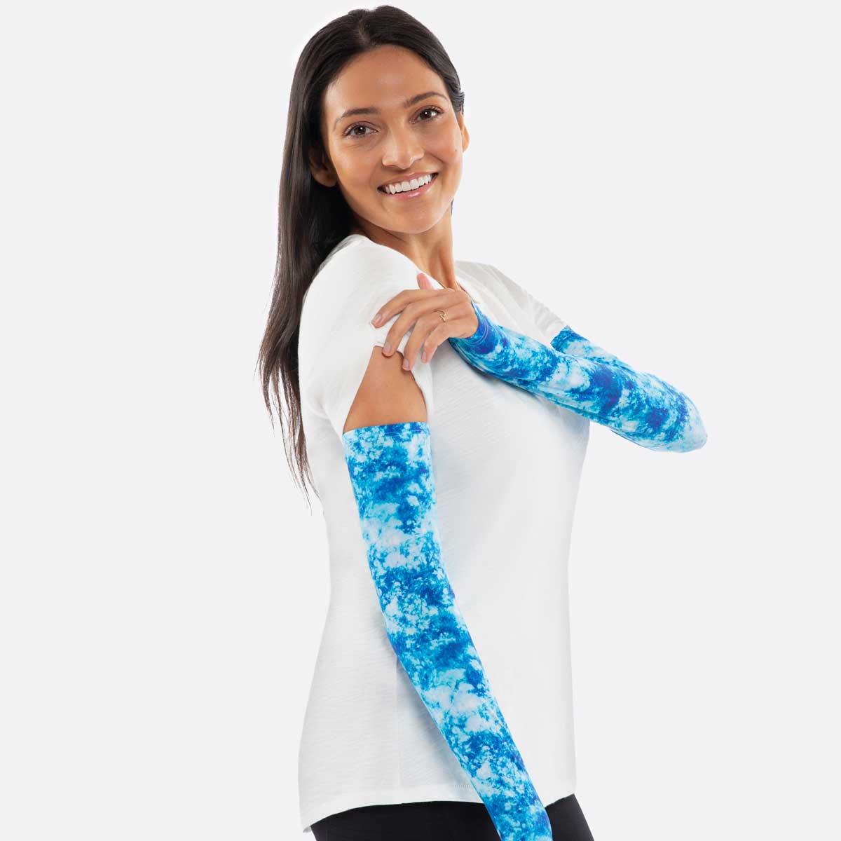 White Arm Sleeves with Thumbhole - Adult – crazyarms