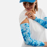 Coral blue women's sun sleeves