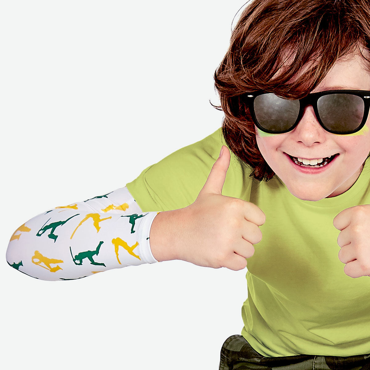 Sun protective sleeves for children - Cricket detail