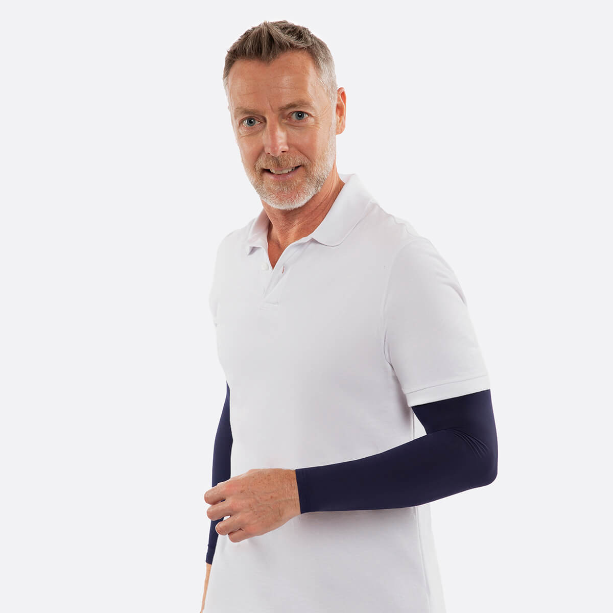 dark blue arm sleeves men