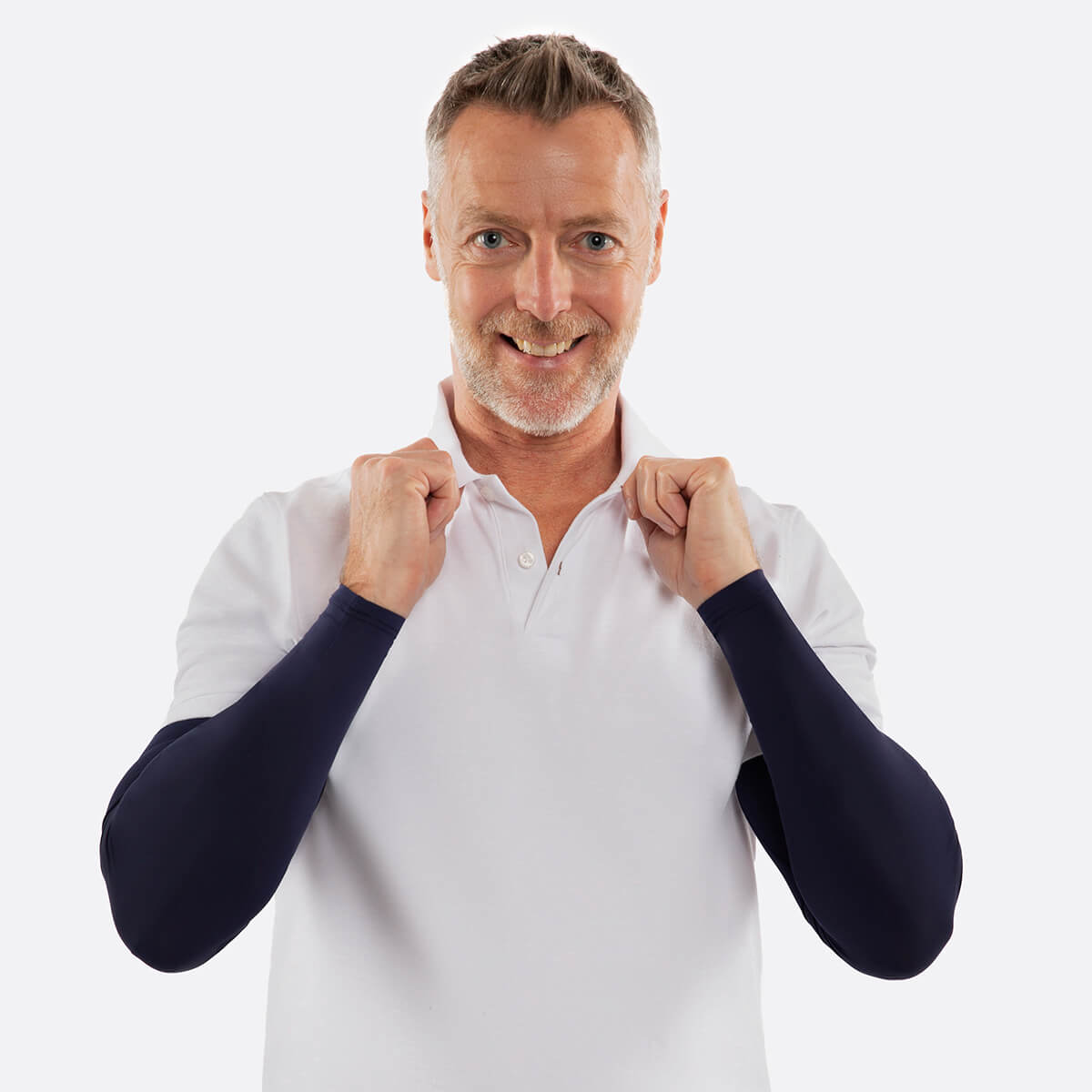 dark blue arm sleeves men