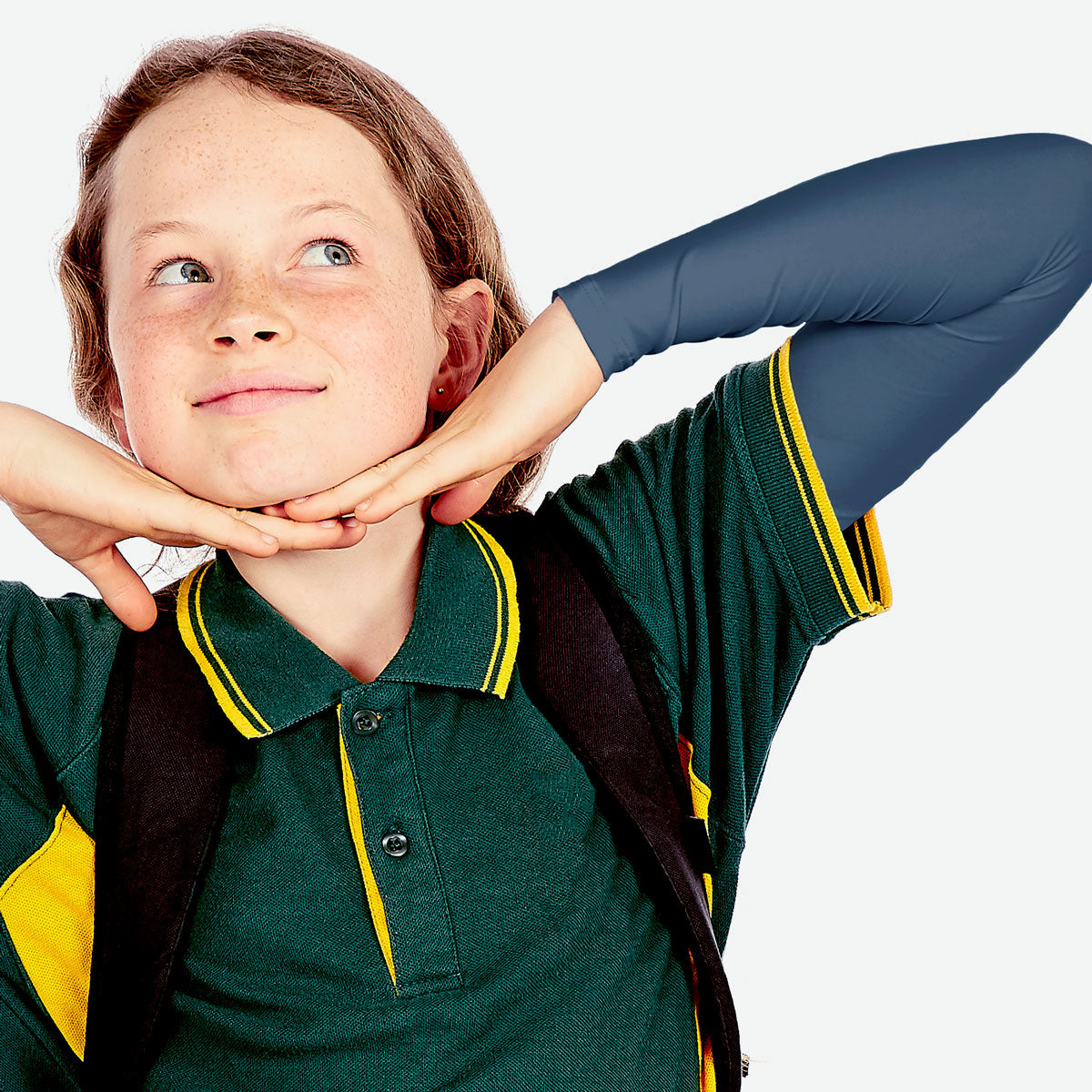 Sun protective sleeves for children - Urban Grey design