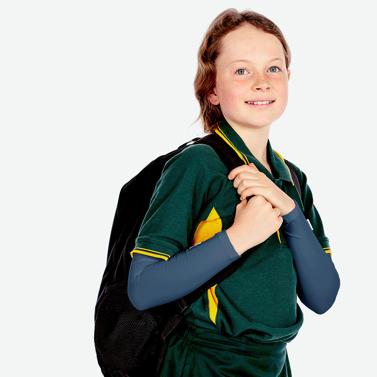 Sun protective sleeves for children - Urban Grey design