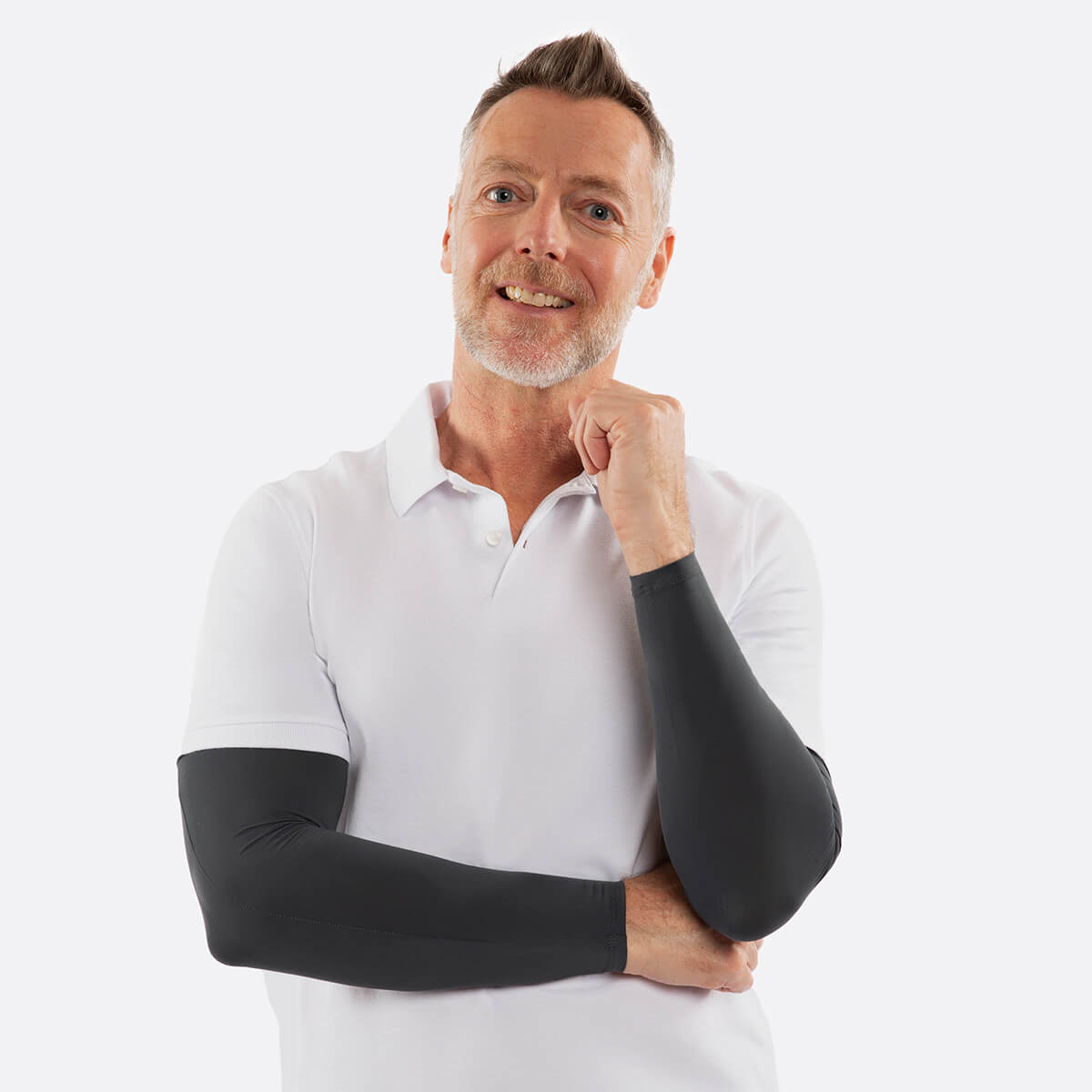 grey arm sleeves men