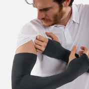 grey arm sleeves men
