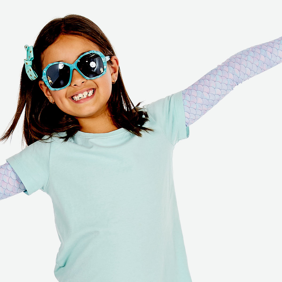 Sun protective sleeves for children - Mermaid design