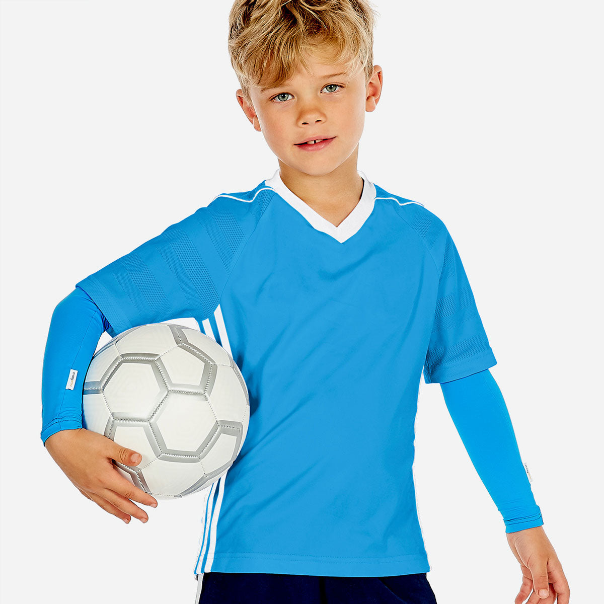 Sun protective sleeves for children - Ocean Blue design