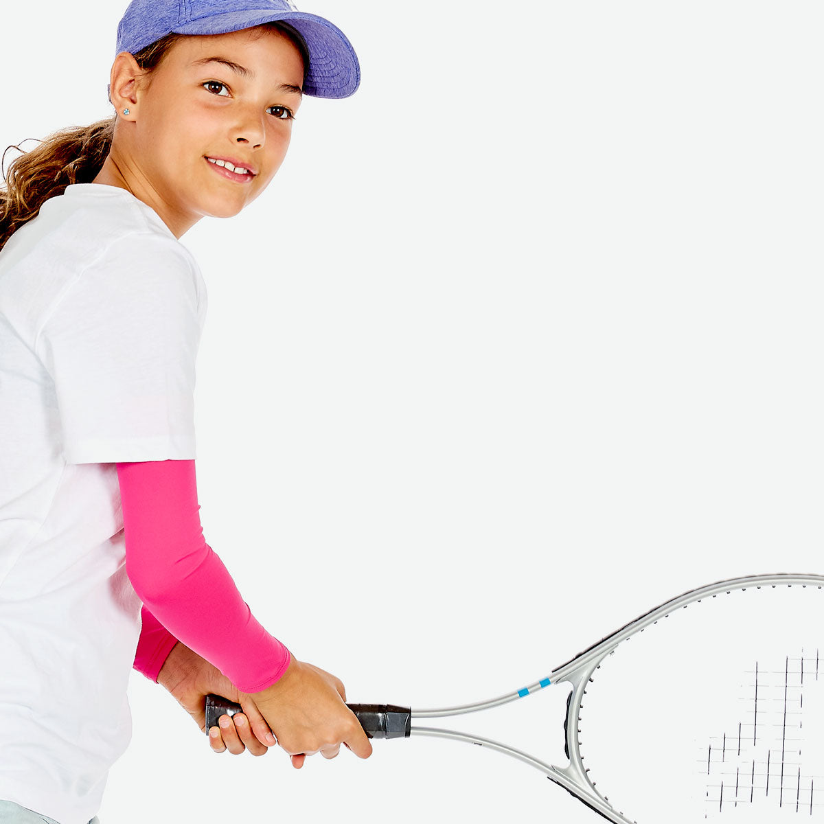 Sun protective sleeves for children - Pink detail