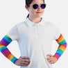 Sun protective sleeves for children - Rainbow design