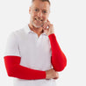 Red arm sleeves men