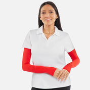 Arm Sleeves Red Womens
