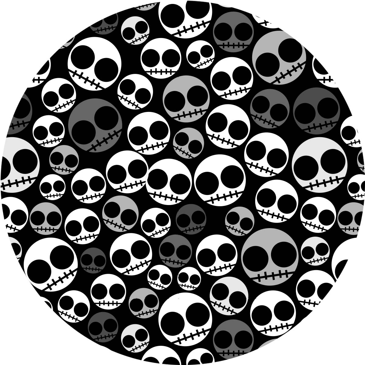 Sun protective sleeves for children - Skull swatch