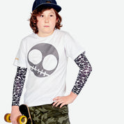 Sun protective sleeves for children - Skull design