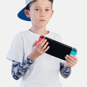 Sun protective sleeves for children - Techno design