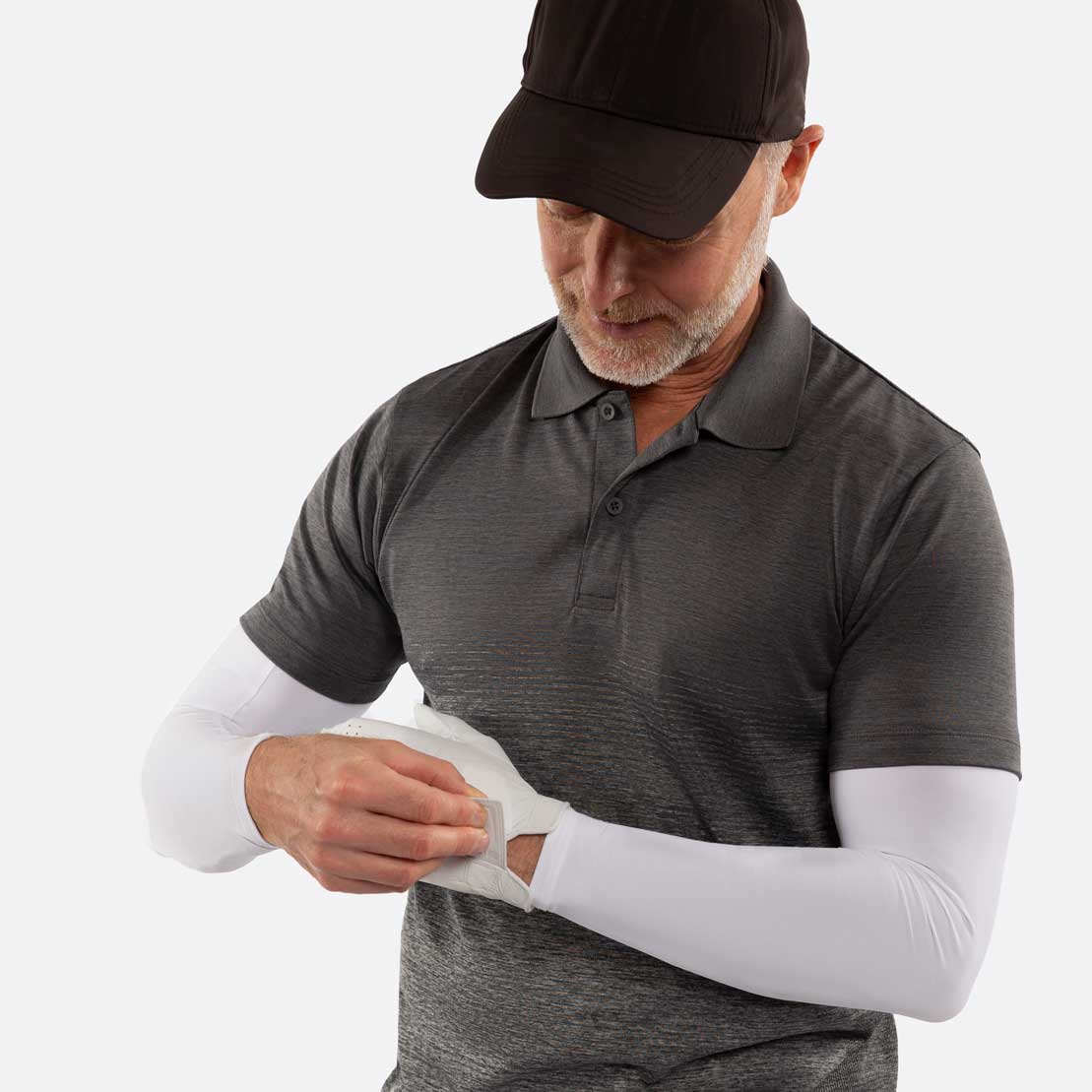 white golf sleeves men