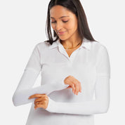 Arm Sleeves White Women's