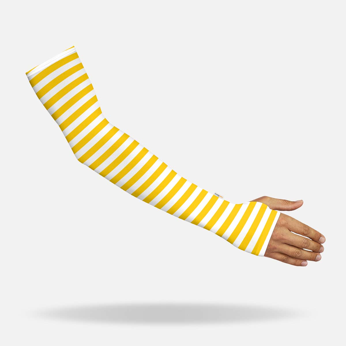 UV Cycling Sleeves - Yellow Stripes