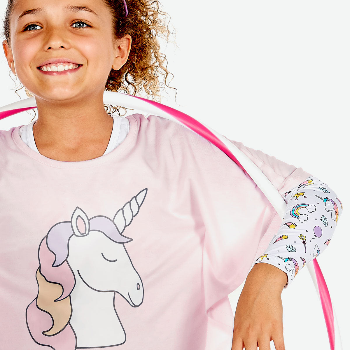 Sun protective sleeves for children - Unicorn detail